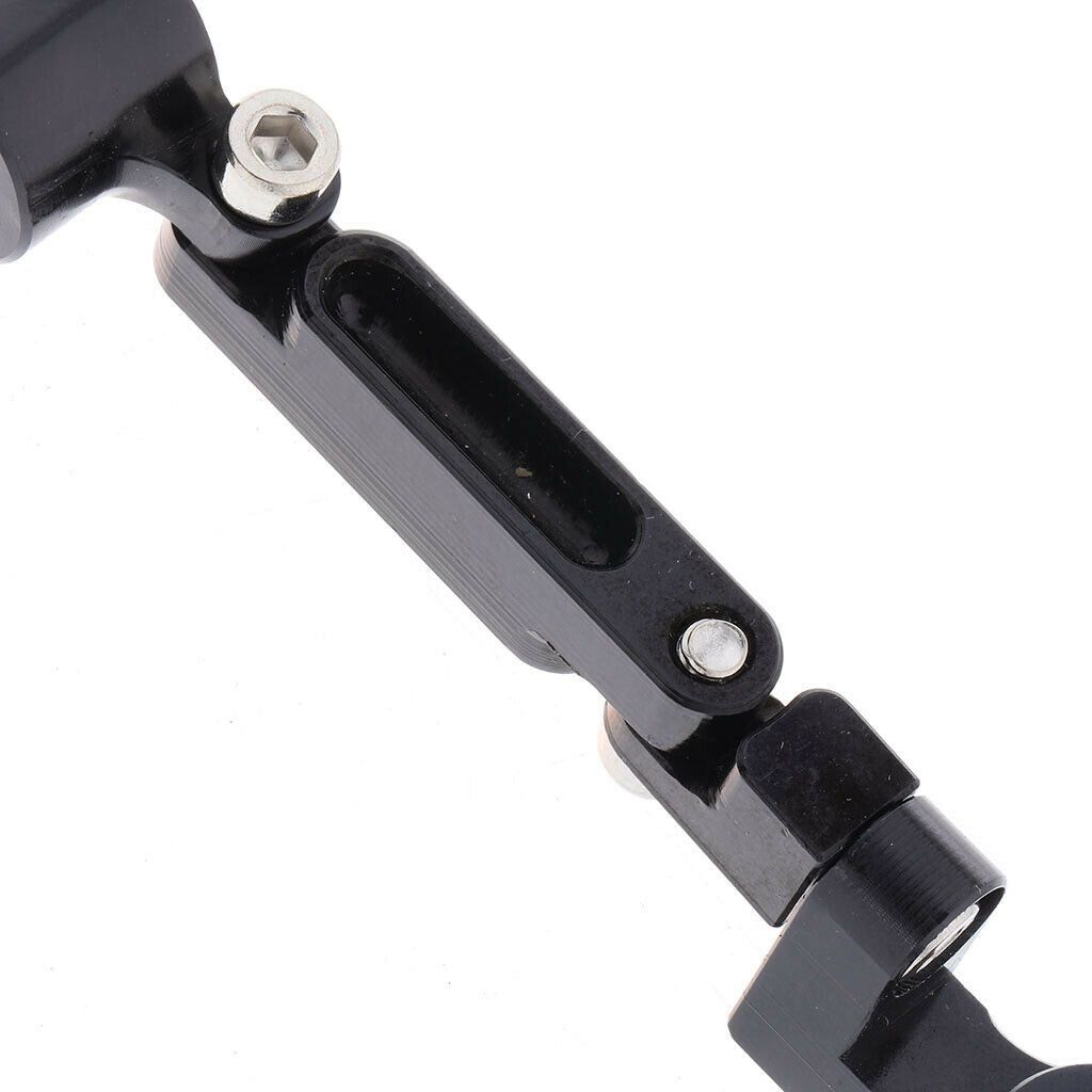 Universal Motorcycle Brake Master Fluid Reservoir Oil Cup Bracket Black
