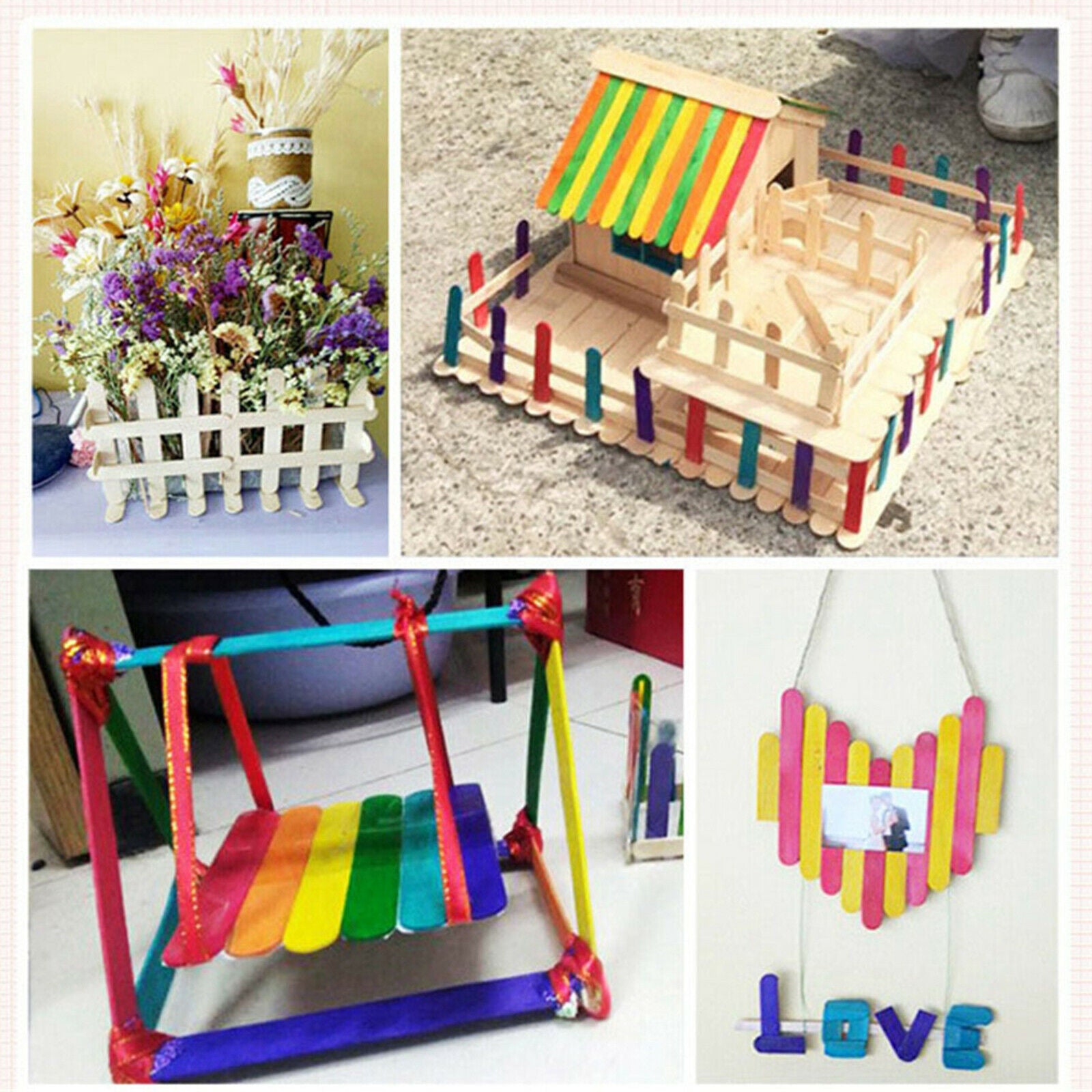 DIY Arts & Craft Set Colorful Feathers for Boys Girls Toddlers Ages 6 7 8