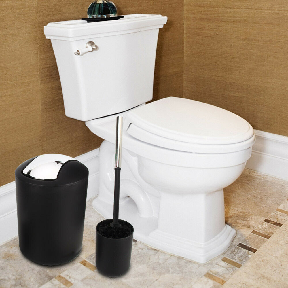 6Pcs Bathroom Accessory Set Bin Soap Dispenser Toothbrush Holder Cup Trash Can