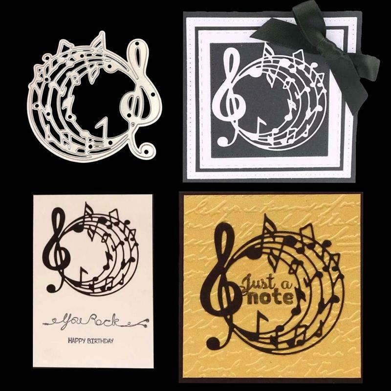Musical Note Metal Cutting Dies Stencil DIY Scrapbook Album Paper Card Template