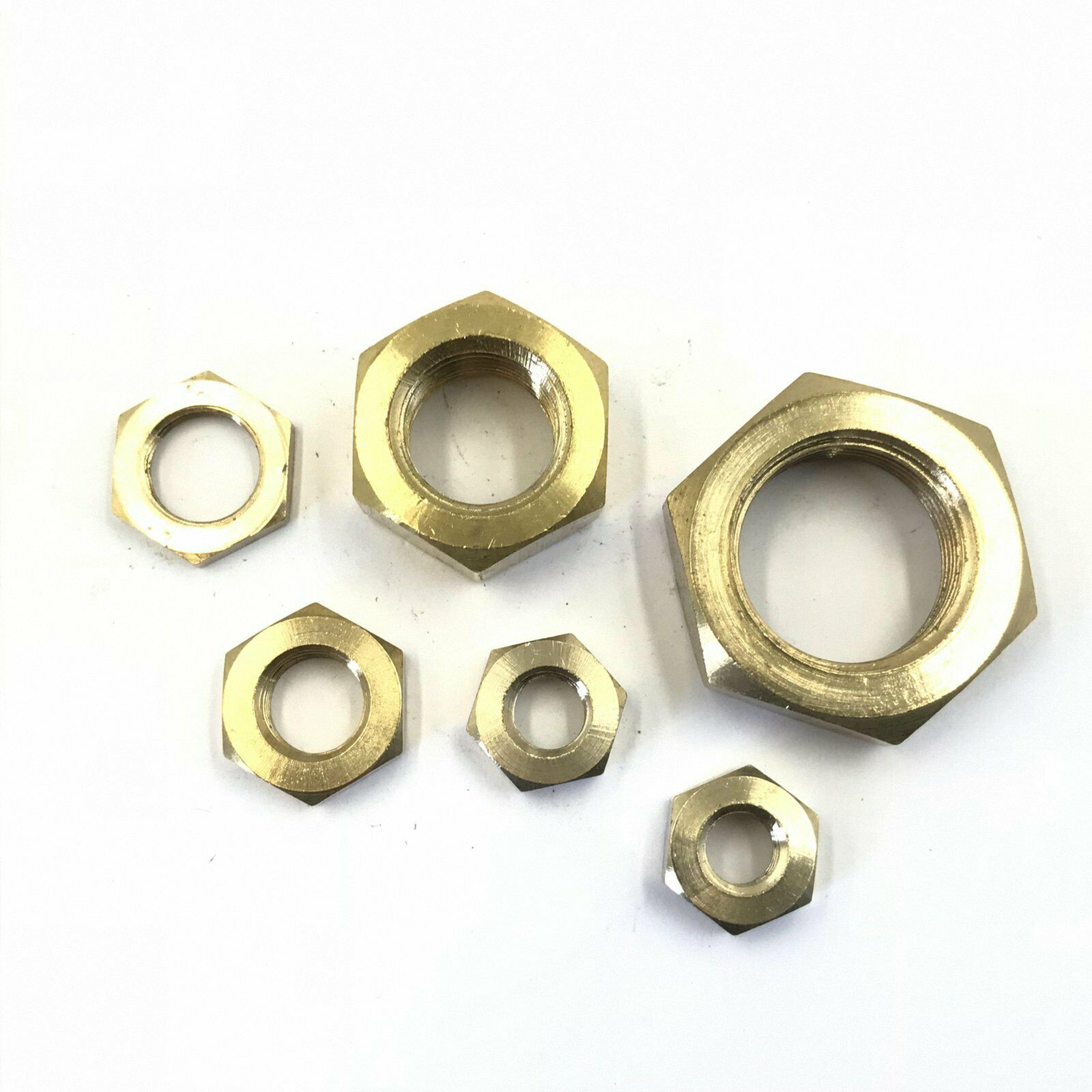 11 Kinds Solid Brass Hex Nuts Right Hand Thread Assortment Kit M1.4 - M12 Set