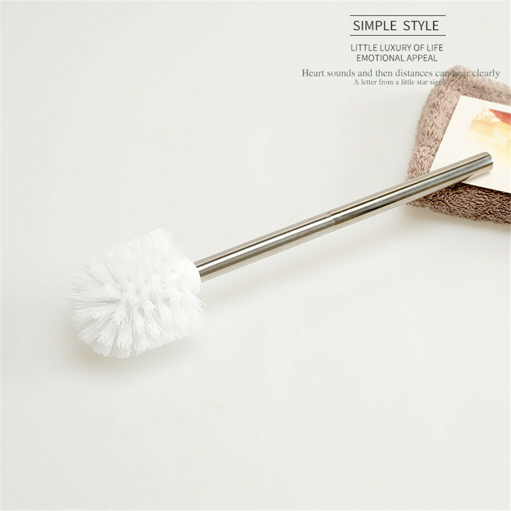 Nordic Toilet Ceramic Cleaning Brush W/ Handle Base For Bathroom Toilet