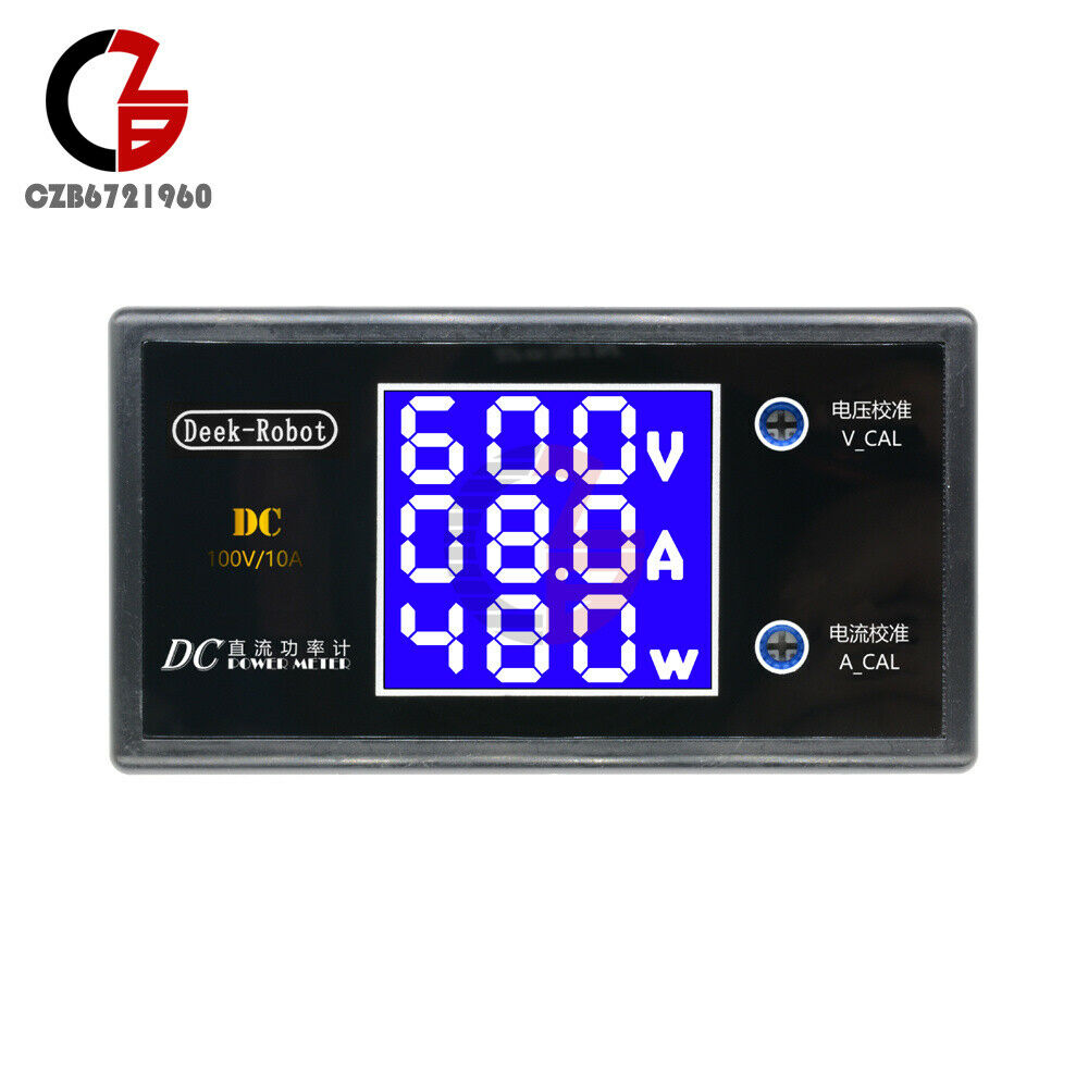 100V / 10A 1000W Digital LCD Voltmeter Wattmeter Voltage Current Power Meter