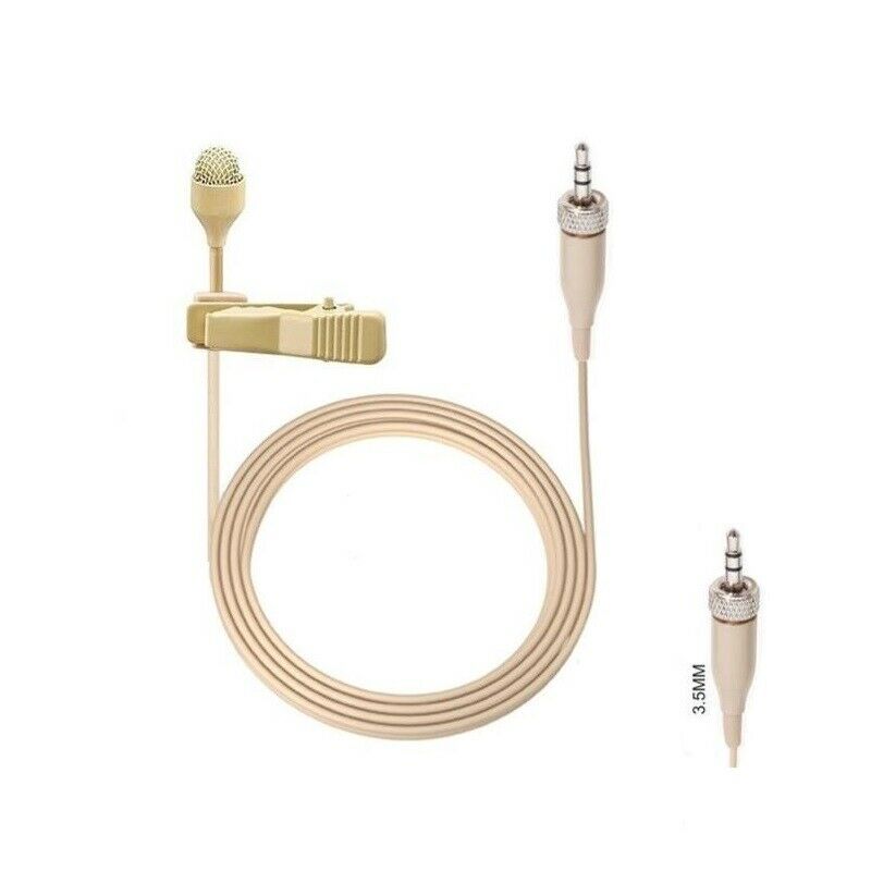 Nude Lapel Microphone Mic For Sennheiser Earphones with 1/8" TRS Plug Condencer