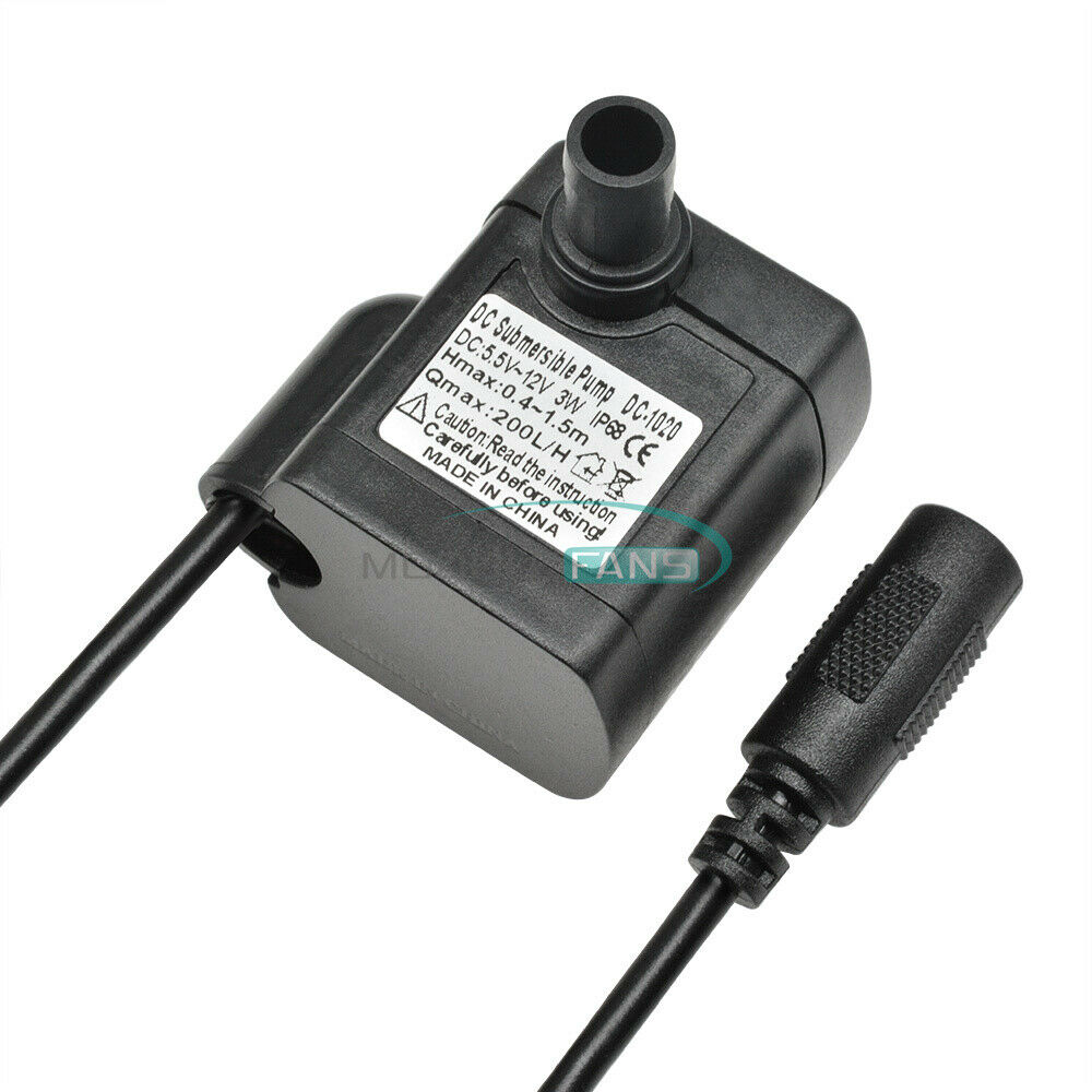 Submersible Water Aquarium Fish Tank Fountain Pond Pump DC 3W 5.5V- 12V MF