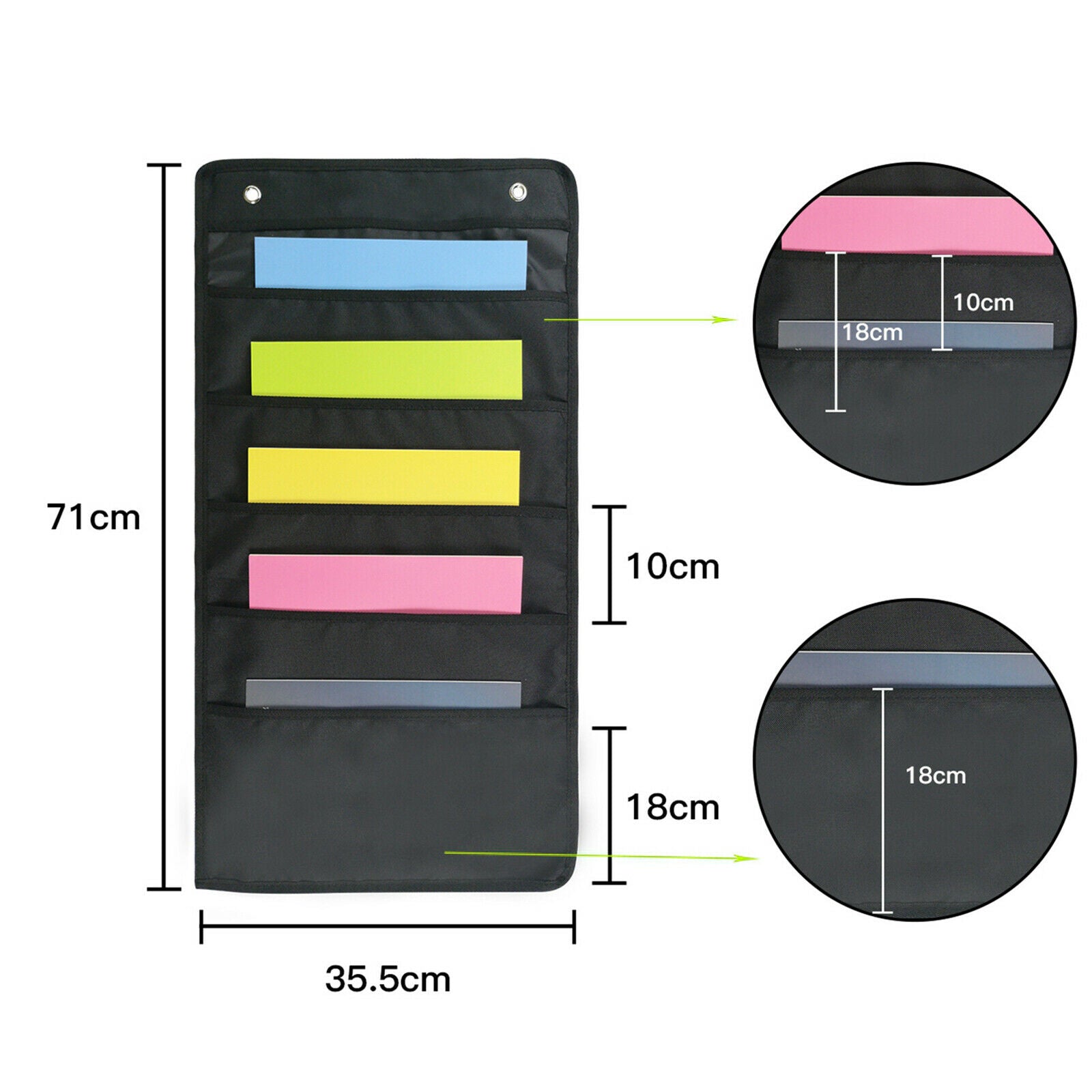 Pocket Chart Homeschool Daily A4 Paper File Organizer Schedule Pocket Chart