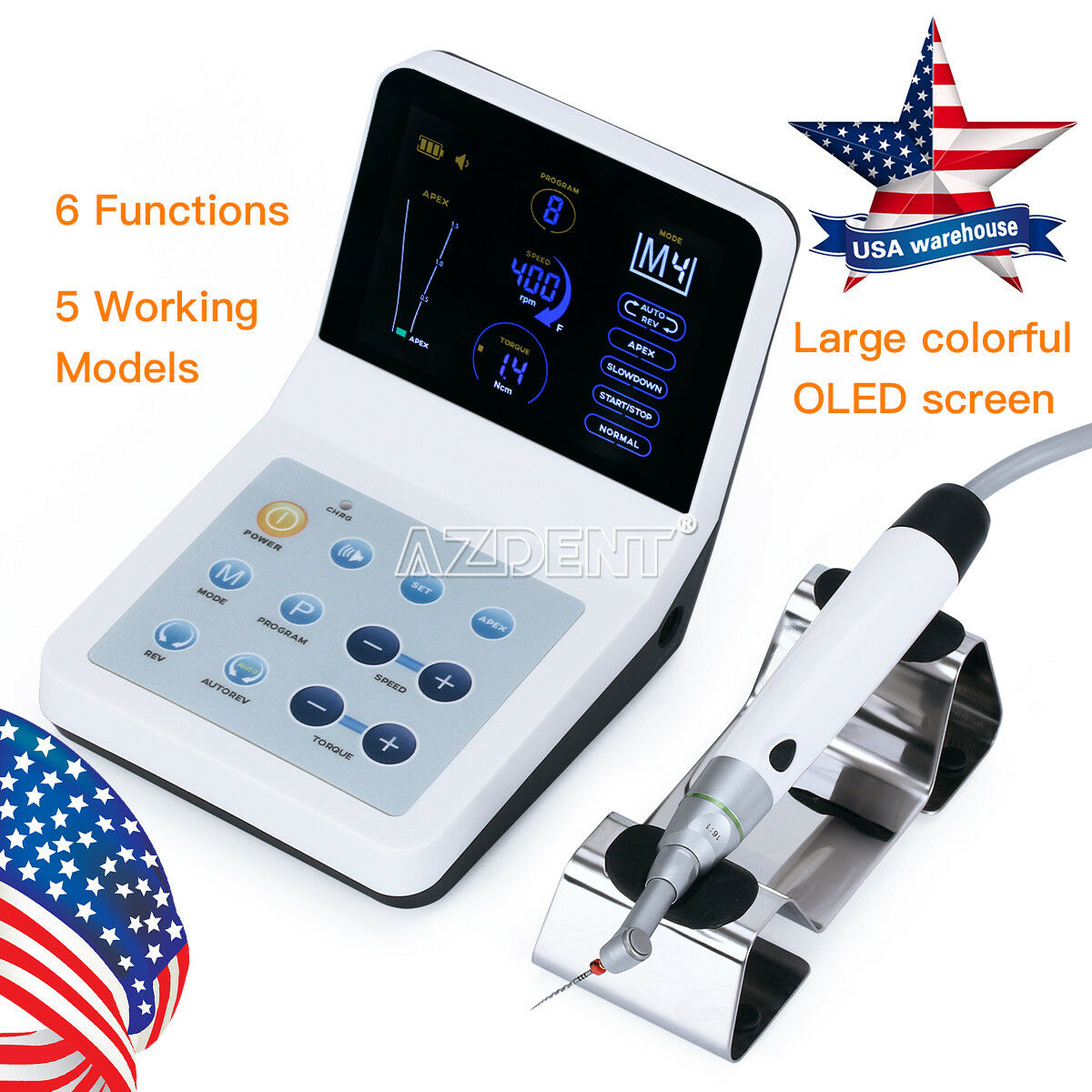 US Dental Root Canal Treatment Endo Motor R-SMART PLUS & contra angle Handpiece