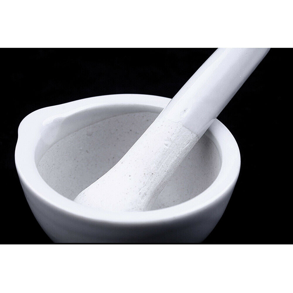 1 Set Ceramic Mortar and Pestle 60mm Grinding Bowl Laboratory Kitchen Tool DIY