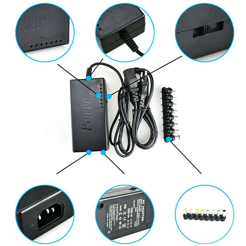 Universal Adjustable 96W 12-24V Power Supply Laptop Charger Adapter For Notebook