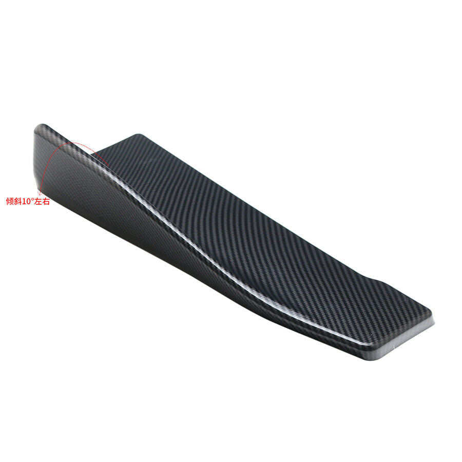 2Pc Universal Car Body Side Skirt Rocker Splitters Diffuser Winglet Wings Bumper