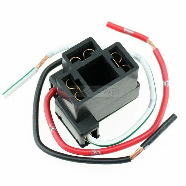 H4 Headlight Connector Extension Plug Adapter Socket New