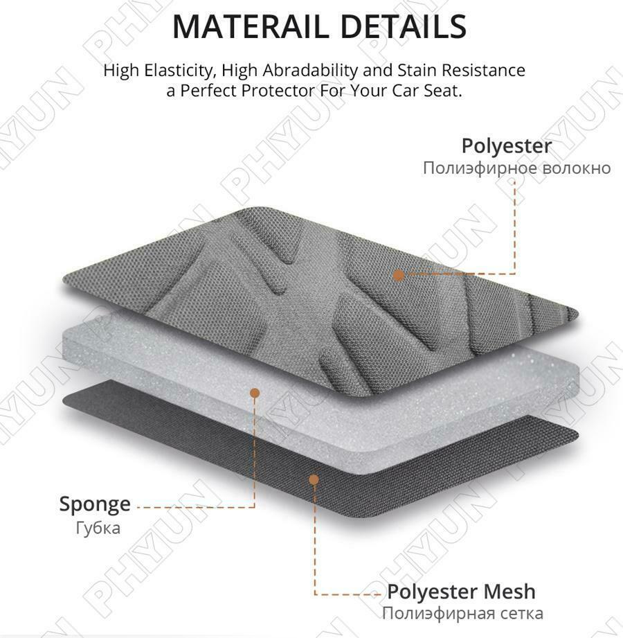Truck Pickup Seat Covers Protector Truck Polyester Fabric Accessories Universal