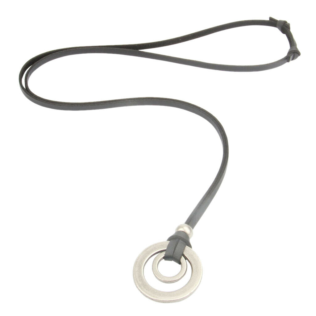 Bohemia Ethnic Style PU Leather Necklace Circle Punk Choker Hip Hop Style