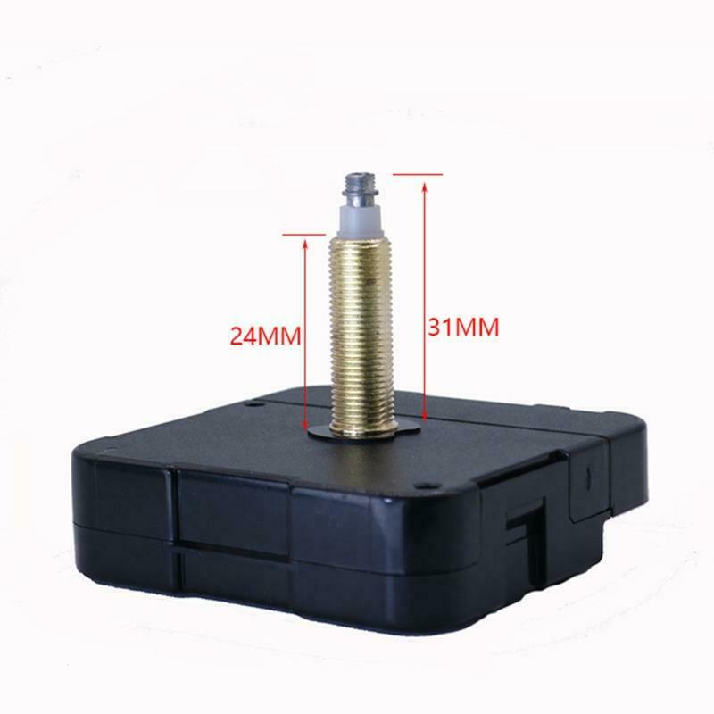 High Torque Long Shaft Silent Clock Movement Mechanism with 2 Clock Hands Repair