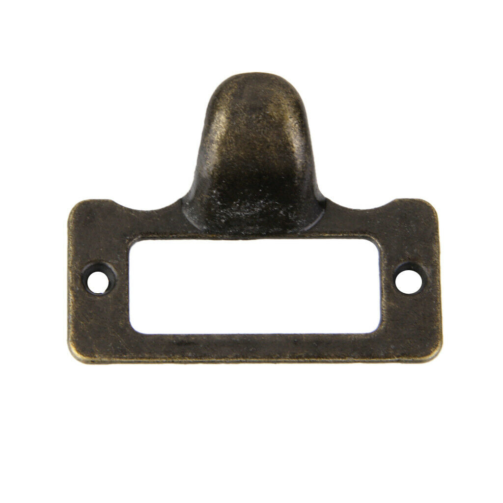 10 Pcs Cupboard Door Cabinet Drawer Cup Card Holder Tag Pull Handle Knob S