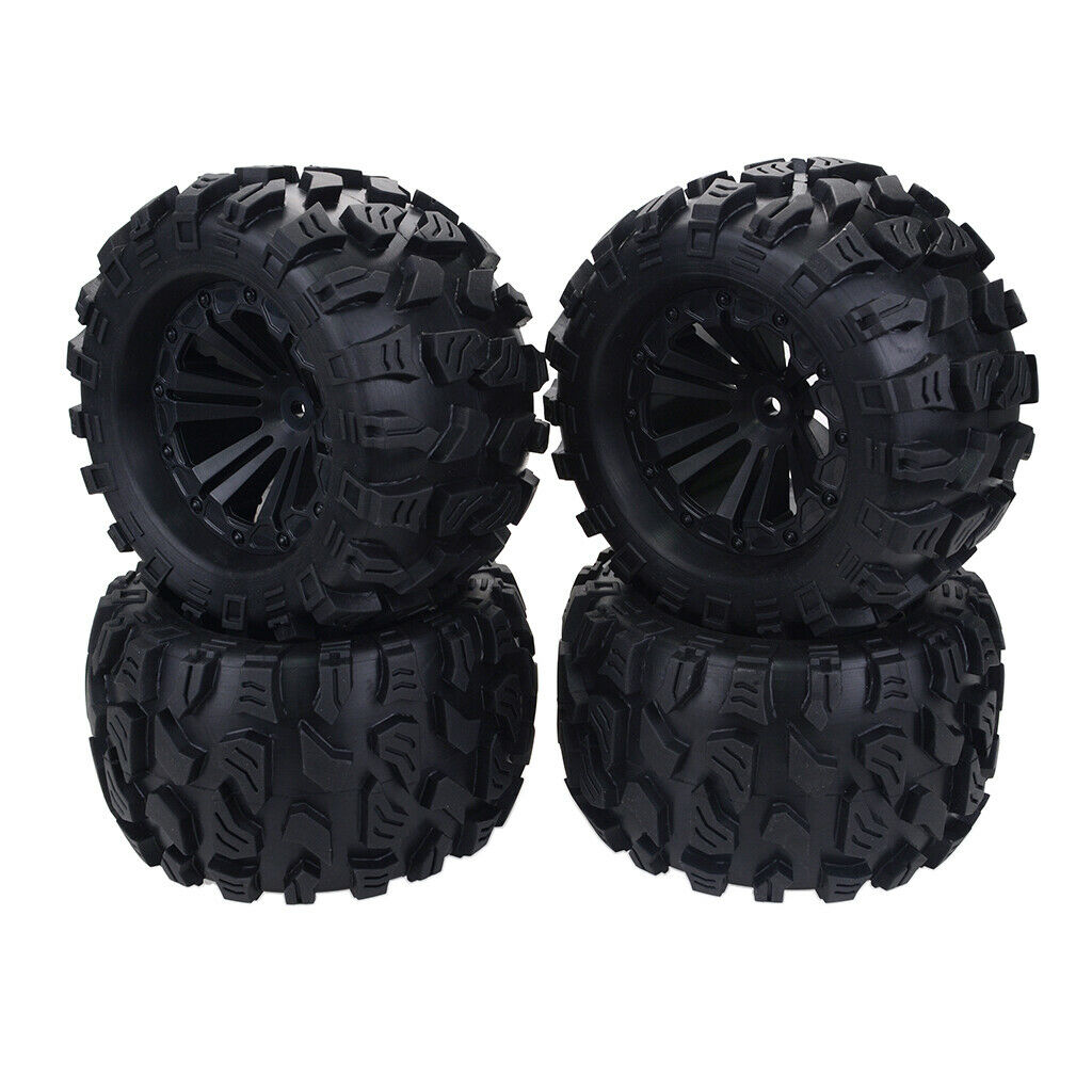 4er 120mm rubber tire spare tire accessories for 1:10 HSP Wltoys RC car black