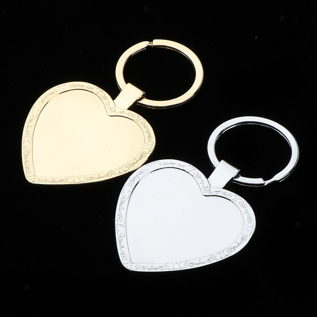 Retro Lover Keychains Metal Pocket Key Rings Bag Charm Pendant DIY Gifts