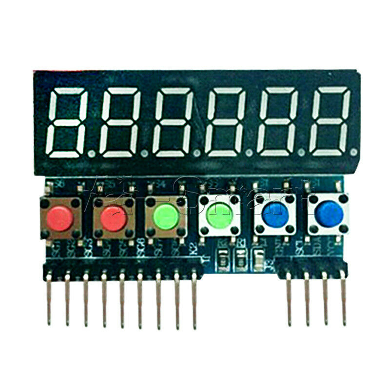 Digital TM1637 6-Bits Tube Display Key Scan Module IIC interface For Arduino
