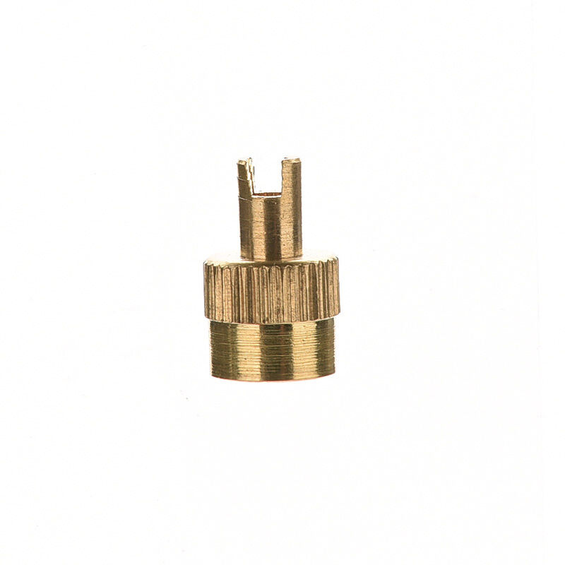 10pcs Chrome Metal Slotted Head Valve Stem Caps With Core Remover Tool Ca.l8