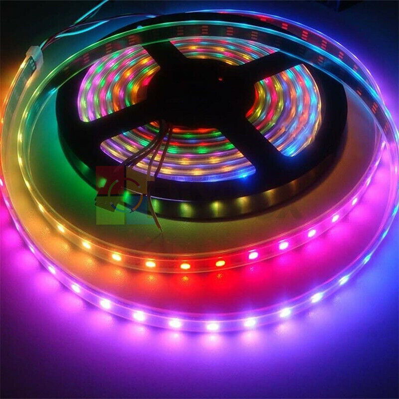 WS2812B 1M 60 5050 RGB LED Strip Leds 60LED Individual Addressable 5V Black PCB