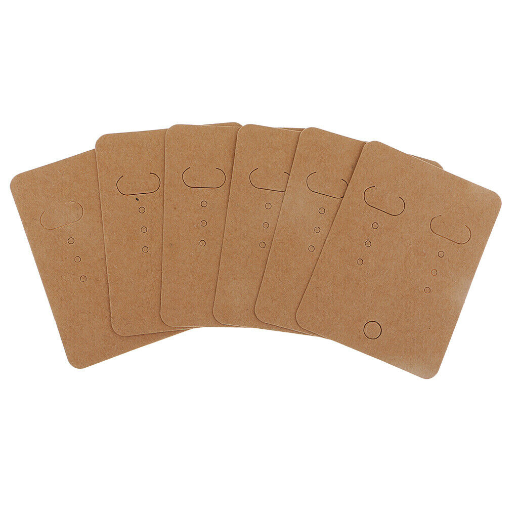 400x Paper Earring Display Cards Hanging Holder (67x50mm) & Self-adhesive