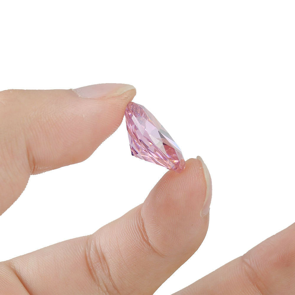 PINK UNHEATED 31.10CT SAPPHIRE 15X20MM DIAMOND EMERALD CUT LOOSE GEMSTONES AAAA+