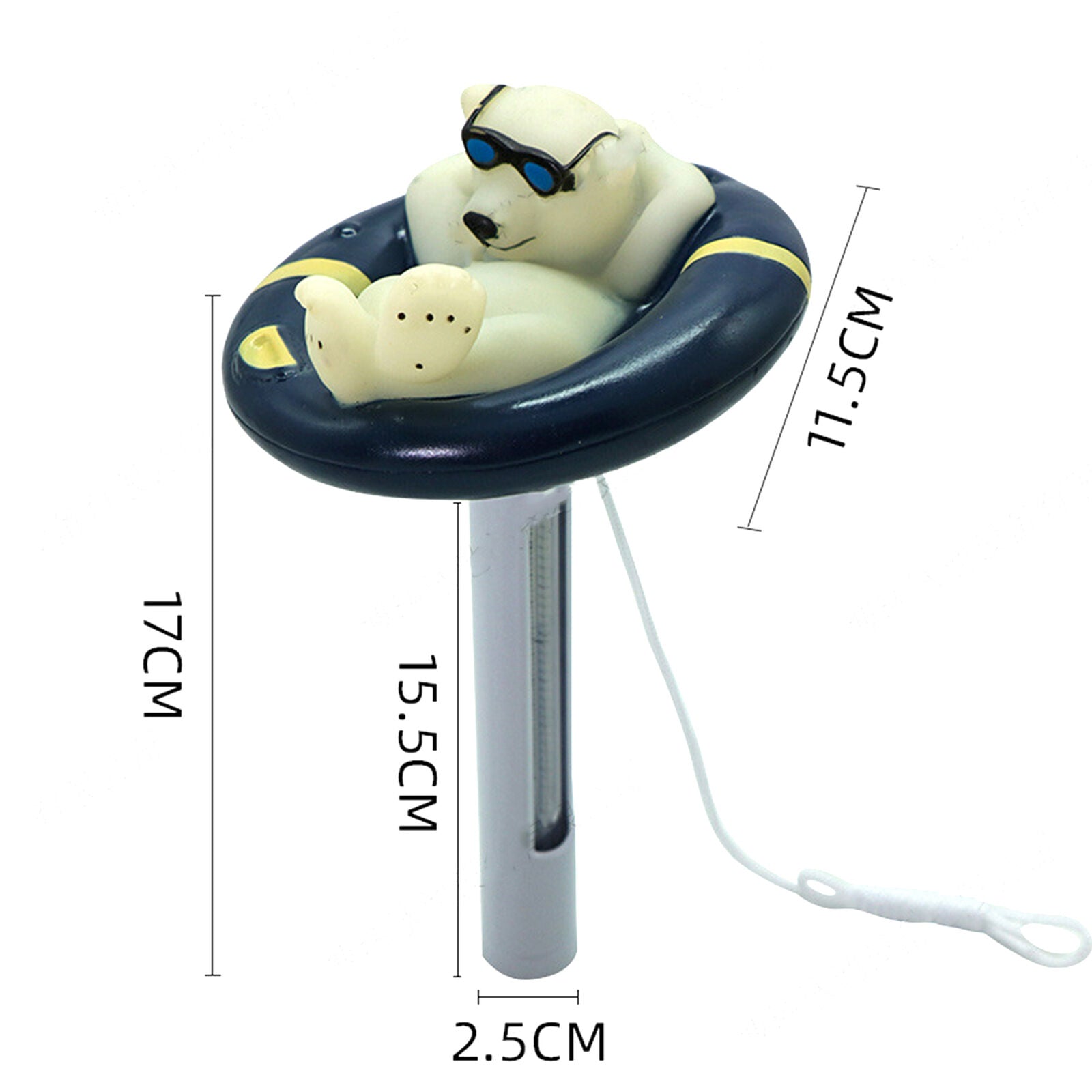 Temperature Meter Wear-resistant Easy to Use PVC Fashion for Swimming Pool