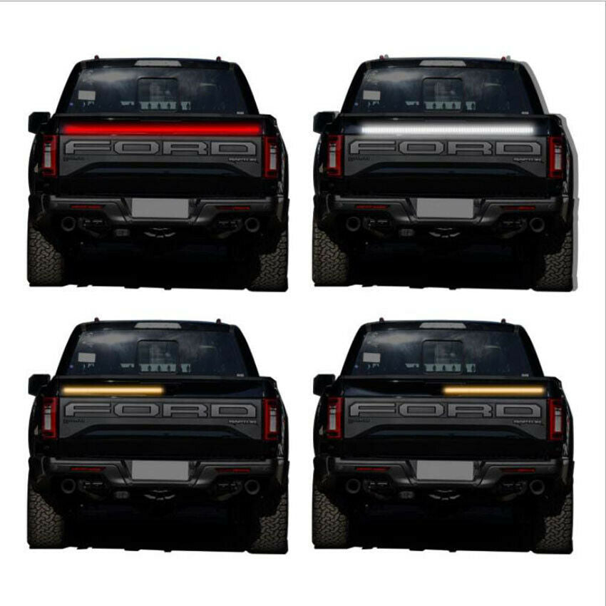 60" Trunk Tailgate 3-Row LED Light Bar For Reverse Brake Turn Signal Tail