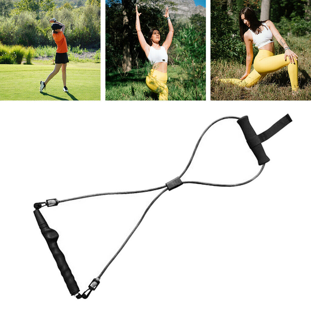 Resistance Bands Golf Swing Guide Aid Home Gym Exercise Workout Taining Belt