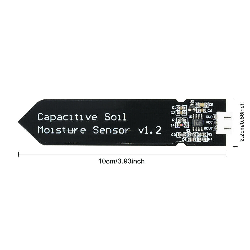 SeasBoat Analog Capacitive Soil Moisture Sensor V1.2 Corrosion Resistant + Cable