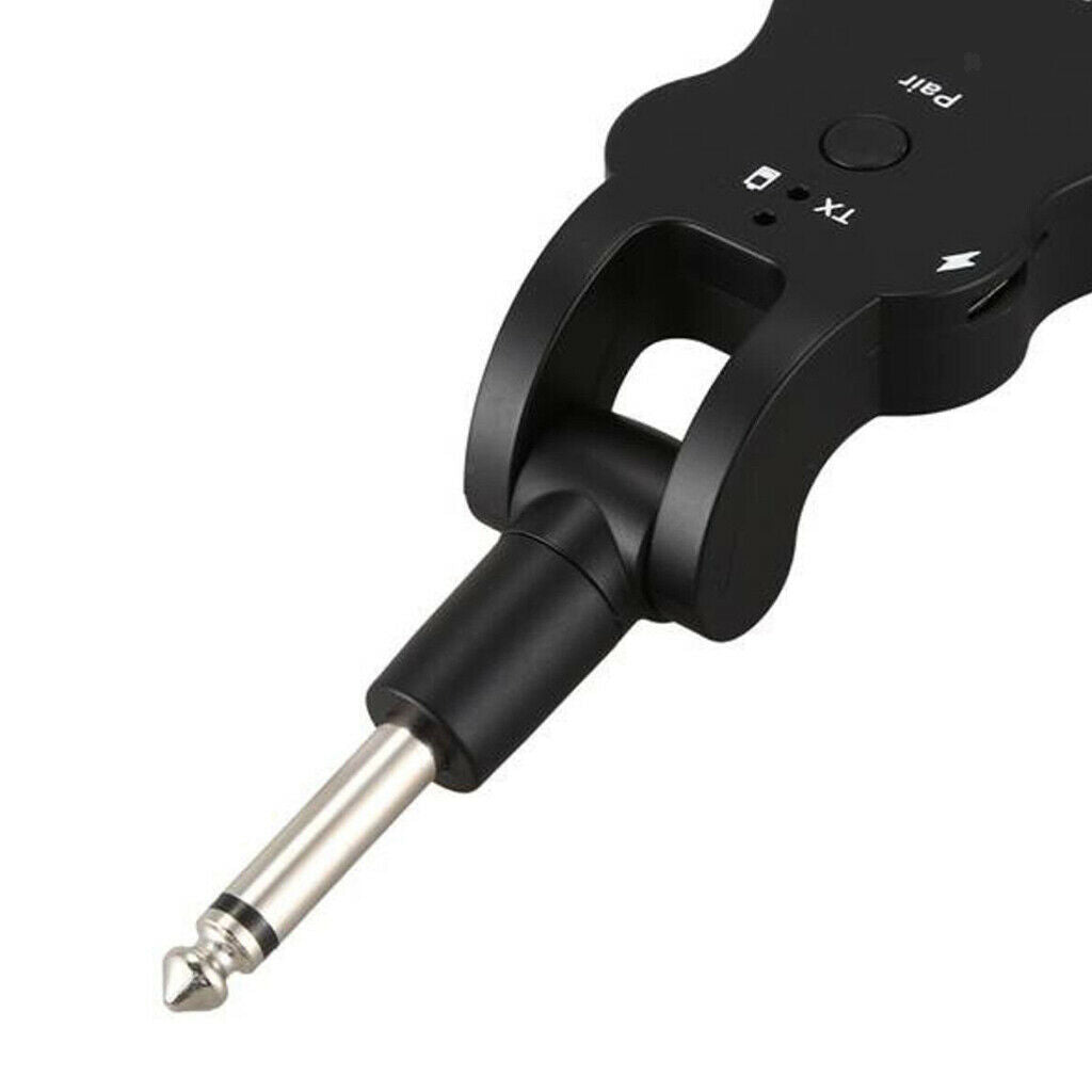 Guitar Wireless System Transmitter Receiver Built-in Rechargeable 30M
