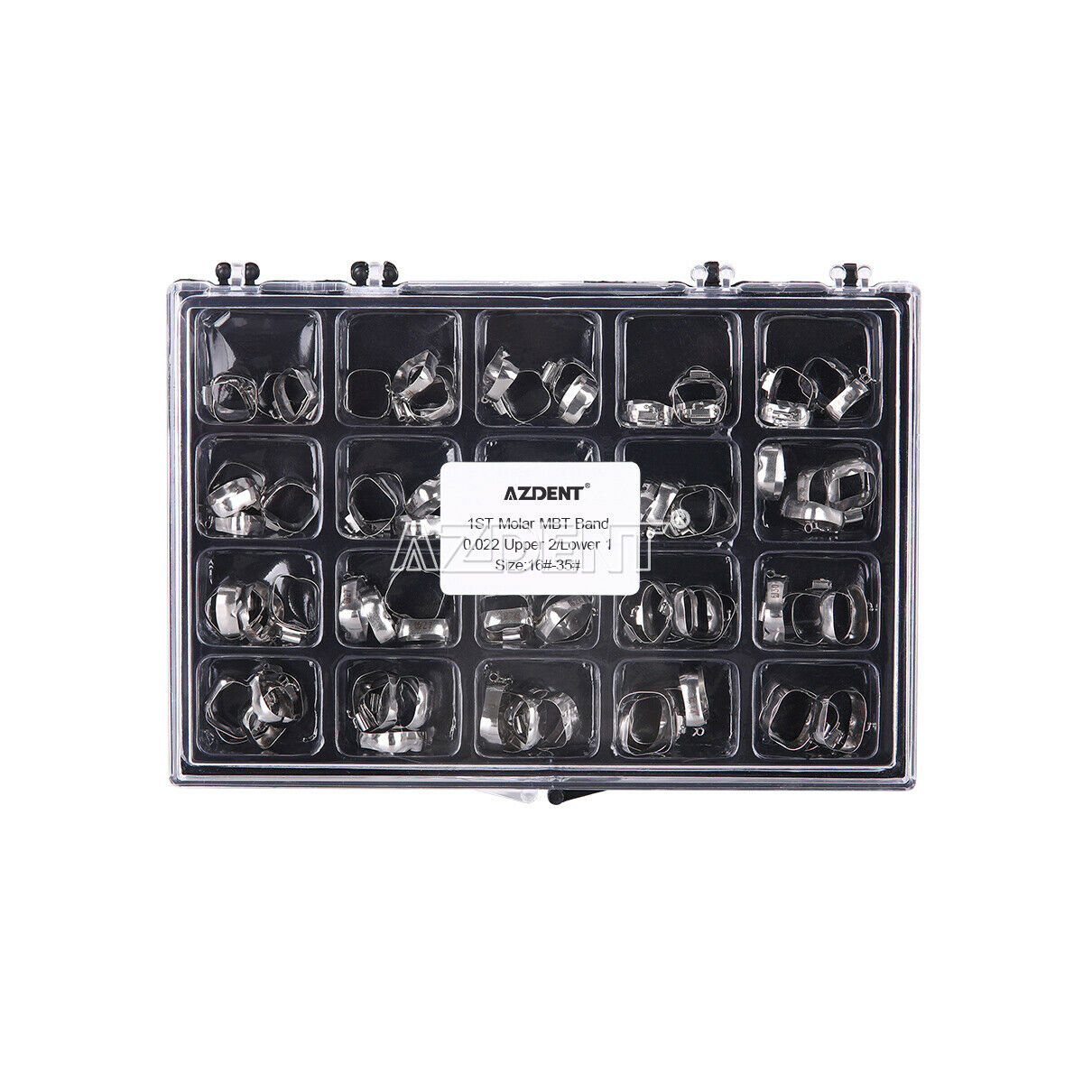 2X Dental Orthodontic 1st Molar Bands with Buccal Tube MBT 022" 16#-35# U2L1