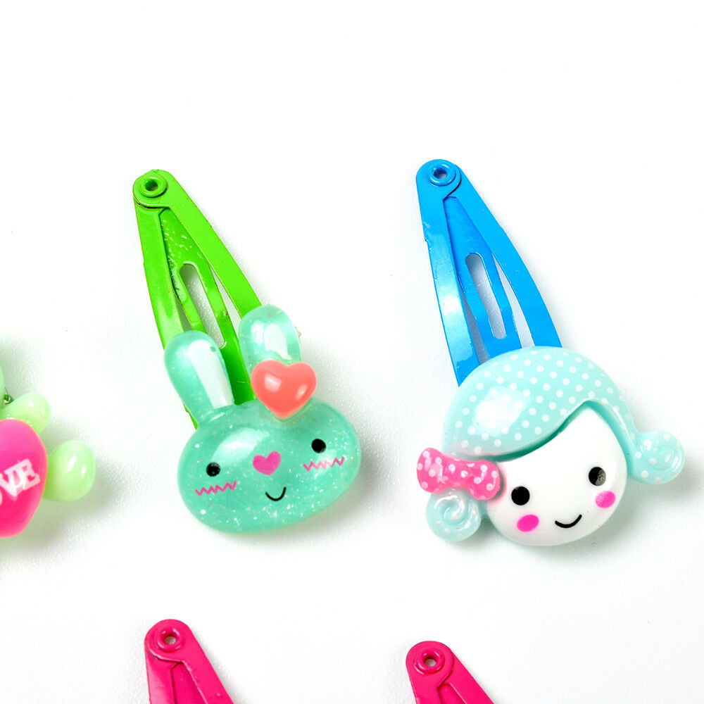 Lots 20X Mixed Styles Cute Cartoon Baby Kids Girls Hairpin Hair Clips Jewelry