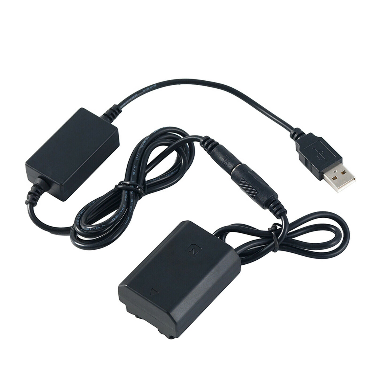 USB-DC coupler dummy battery cable for Sony A7M3 A7R3 A9 7RM3 cameras