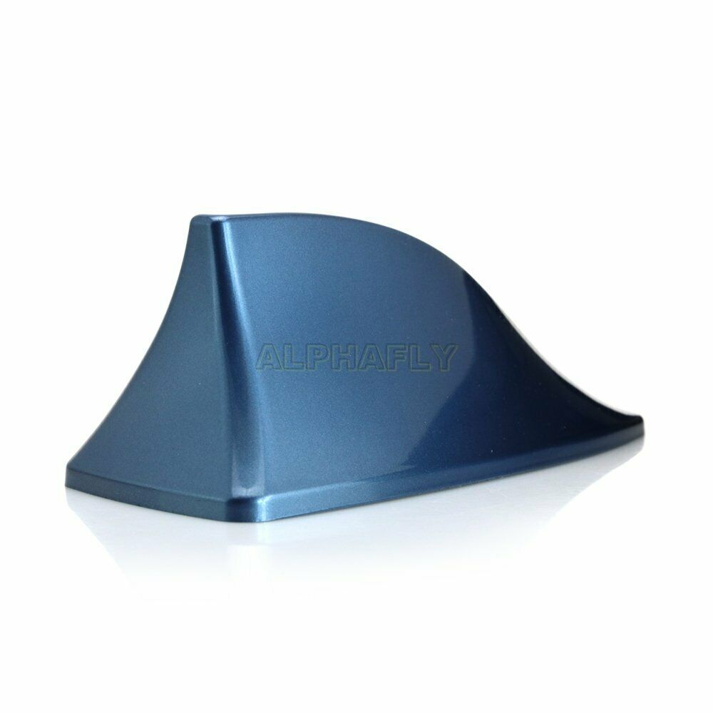 1Pc ABS Blue Shark Fin Antenna AM/FM Signal Roof Aerial Universal for Car SUV