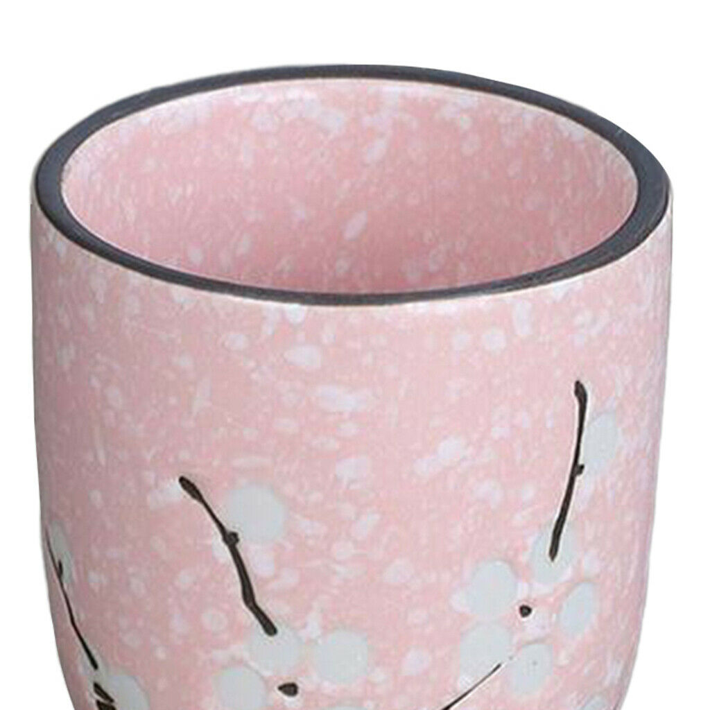 2Pcs Ceramic Tea Cup 150ml 5oz for Teahouse Handmade for Water Hot Drinks