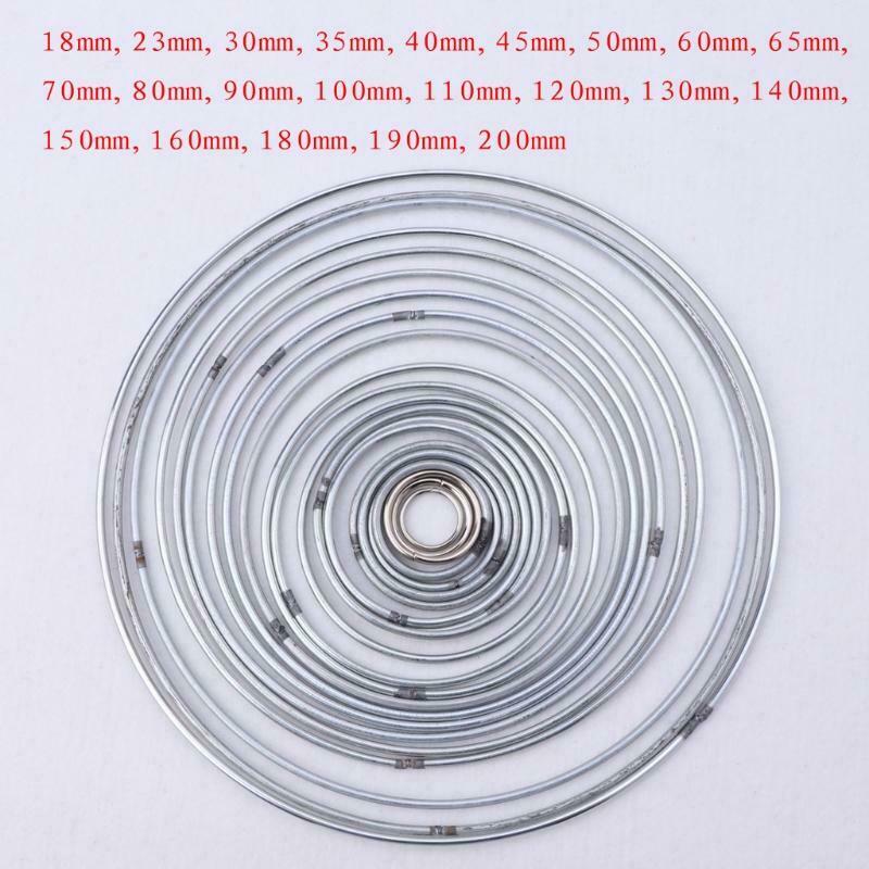 22pcs/set Metal Hoop Dreamcatcher Ring Wall Hanging Macrame Craft Home DIY Decor
