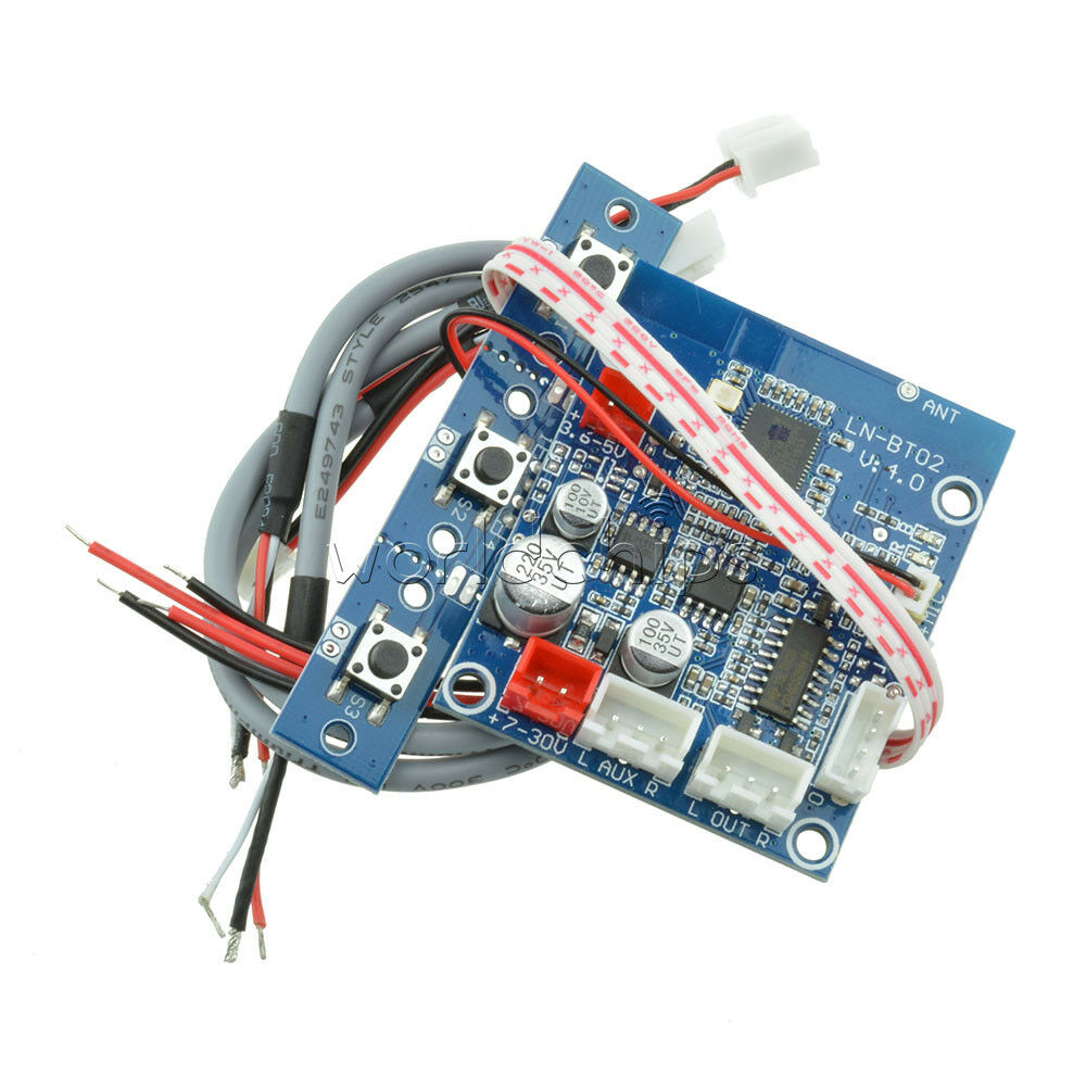 For Car Phone Bluetooth 4.0 Audio Receiver Board Stereo Sound Module LN-BT02