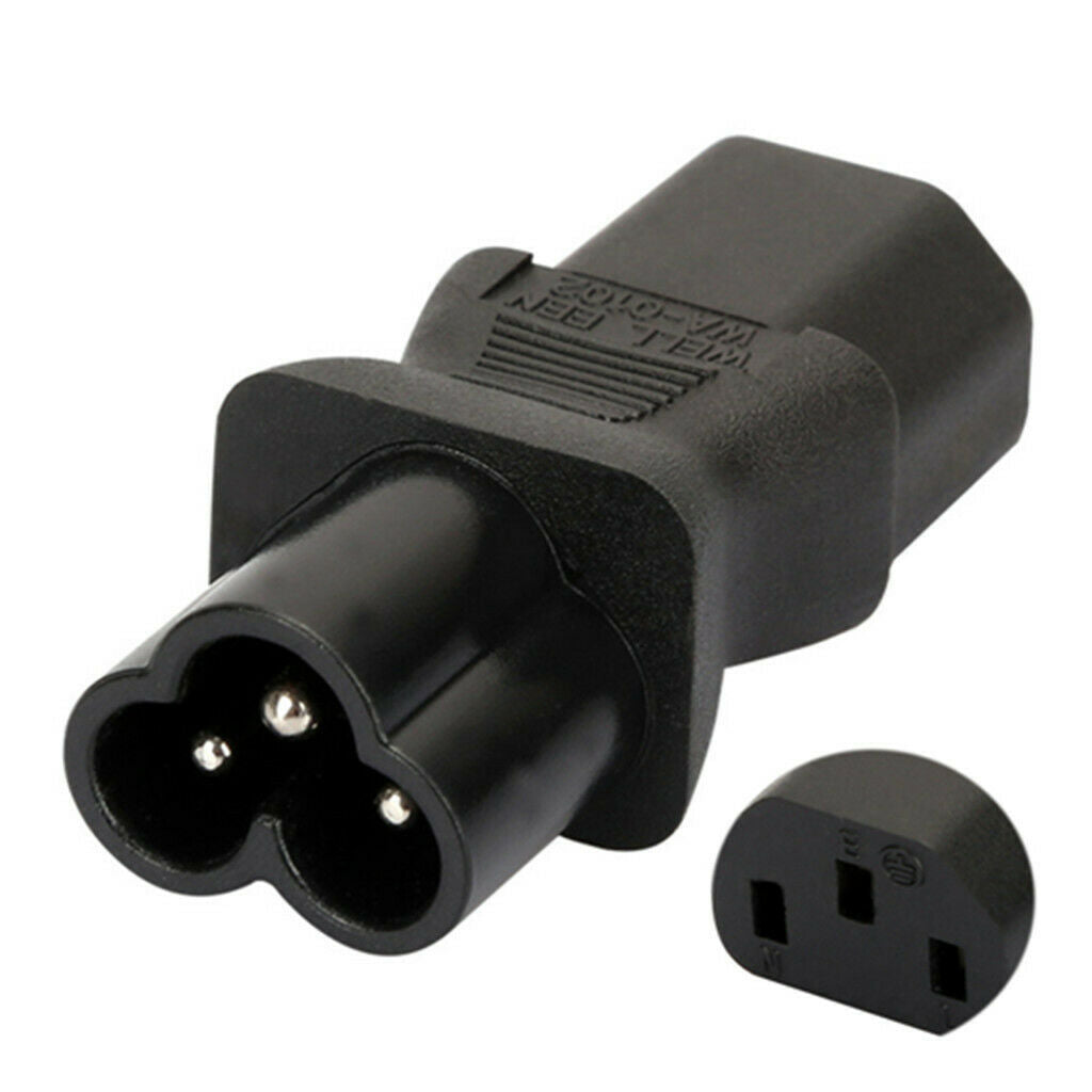 3Pin IEC 320 PDU UPS C13 To C6 Power Plug Adapter Converter Socket NEW HOT