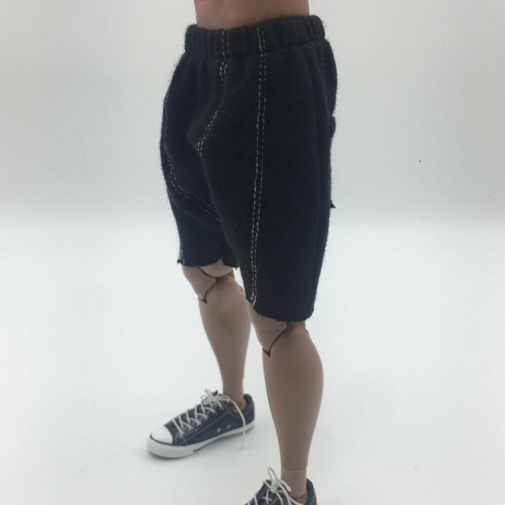 1/6 Scale Male Shorts Hip Pants Black for 12inch Action Figures Accessories