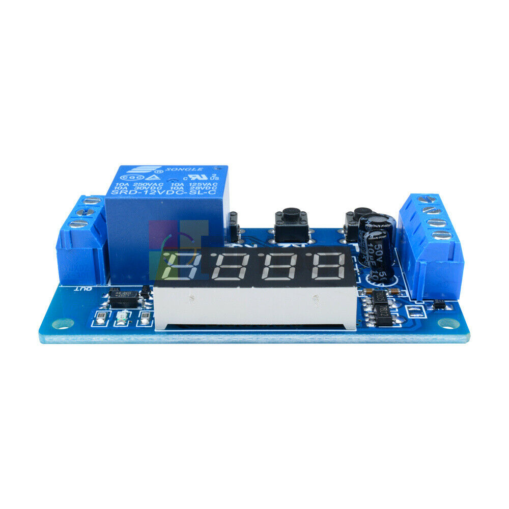 DC12V Digital Automation Delay Timer Control Switch LED Display Relay Module