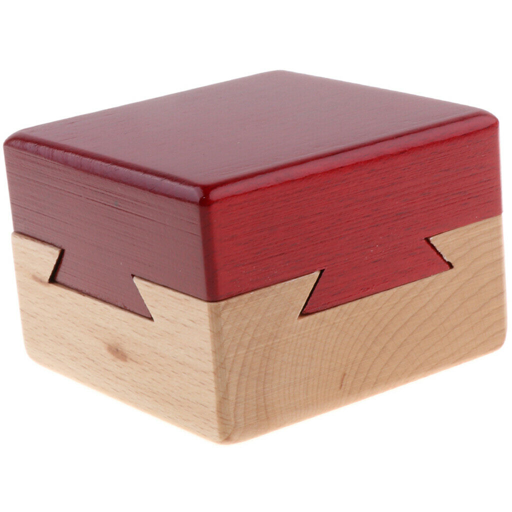 Box High Quality Wooden Puzzle Game Luban Lock IQ Educational Toys For Children