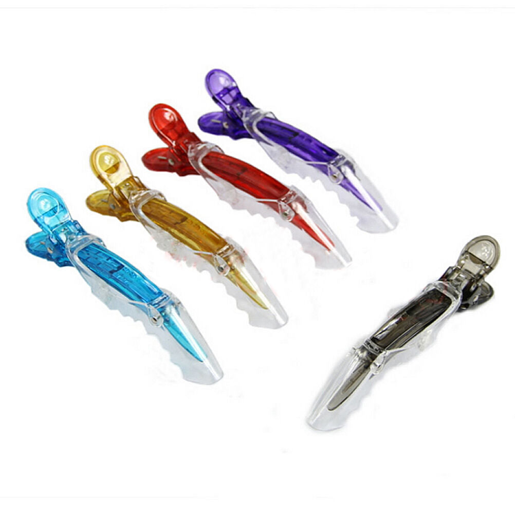 10X Sectioning Alligator Hair Clamp Clips For Hairdressing Salon Styling ASP.DD