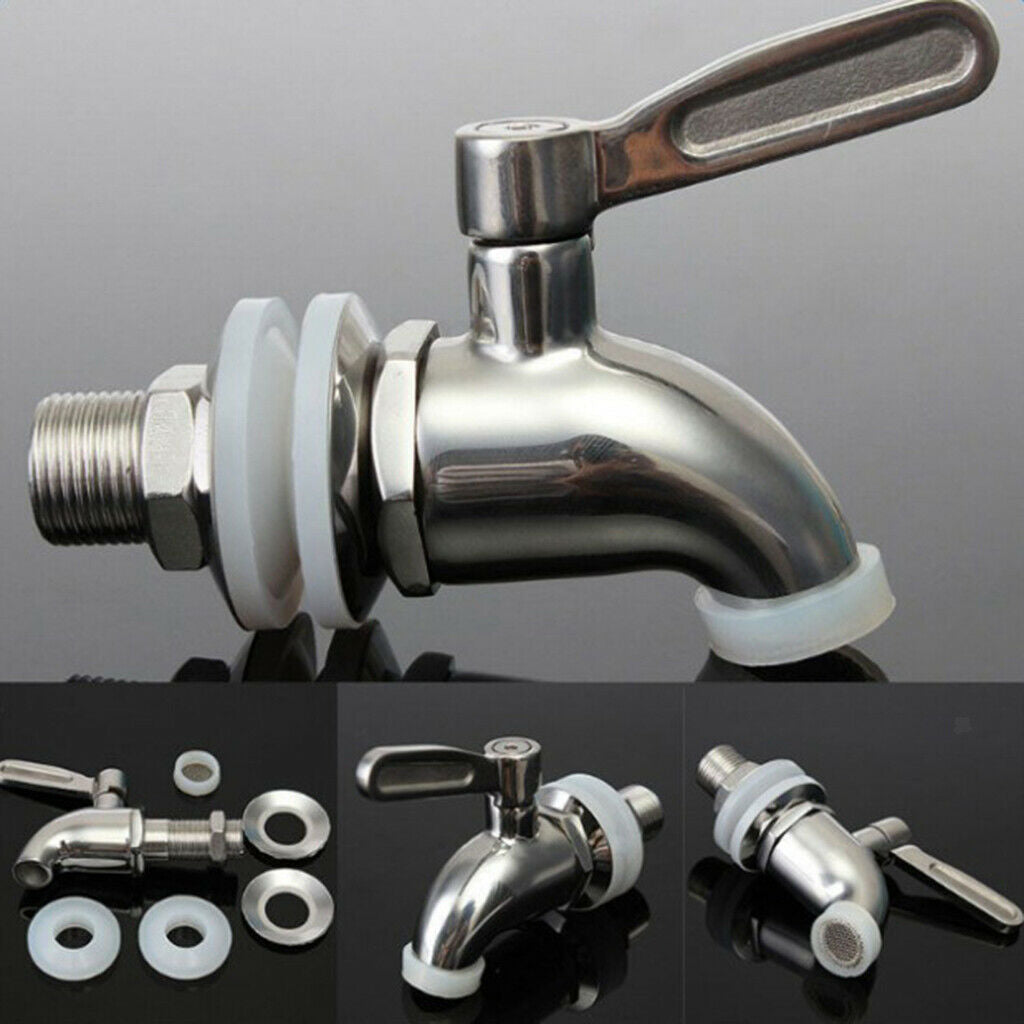 Stainless Steel Beer Beverage Dispenser Faucet Spigot Tap for Bar Pub Party