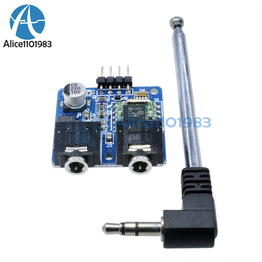 TEA5767 FM Stereo Radio Module for Arduino 76-108MHZ With Free Cable Antenna