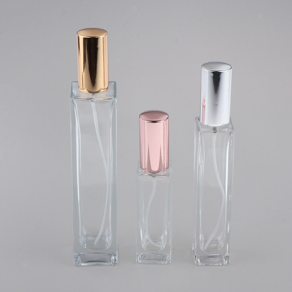 4pcs Glass Spray Bottle Perfume Vials Travel Storage Container