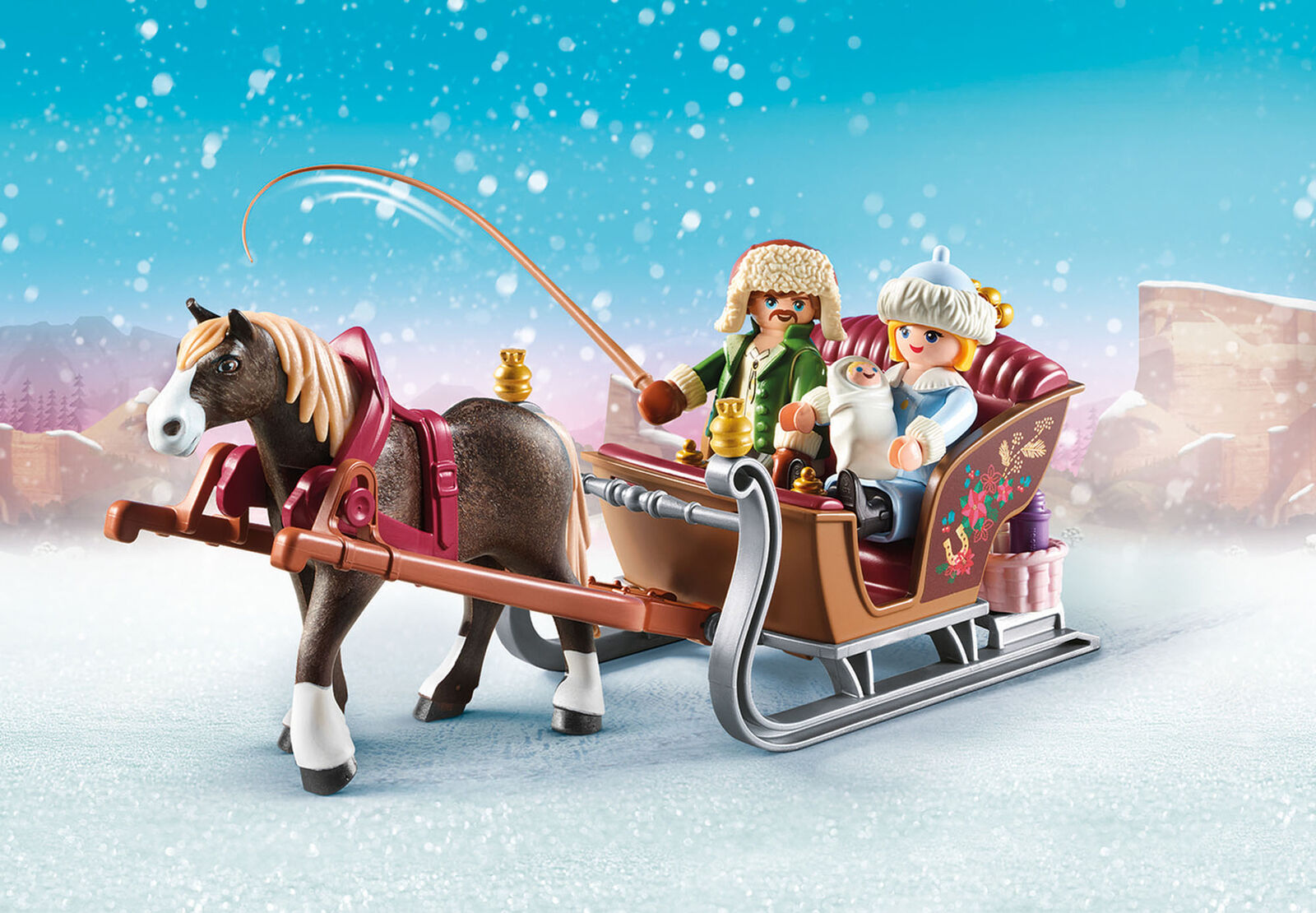 70397 Playmobil DreamWorks SpiritÂ© Winter Sleigh Ride Suitable for ages 4 years