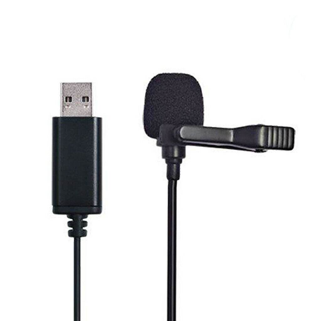 USB Lavalier Microphone,   Computer Mic | Plug and Play