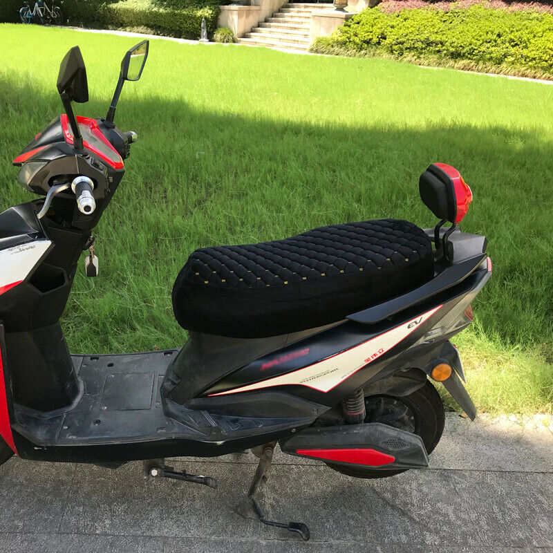 Motorbike Seat Cushion Plush Cotton Comfortable Warm Scooter Bike Seat Cover Mat