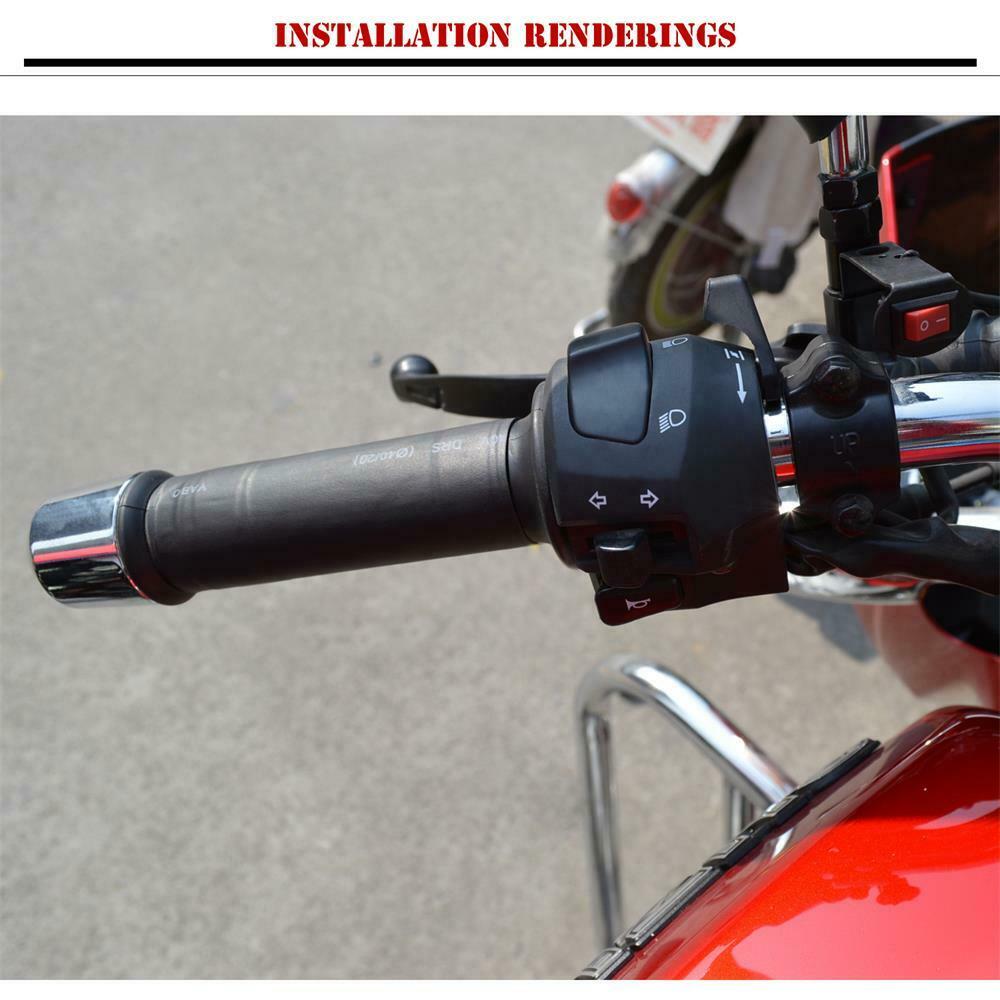 1 Set 12V Motorcycle Heated Grip Handlebar ATV Scooter Grips Heater Pads Hot